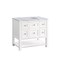 James Martin Vanities Breckenridge 36in Single Vanity, Bright White w/ 3 CM Carrara Marble Top 330-V36-BW-3CAR - alternate 7